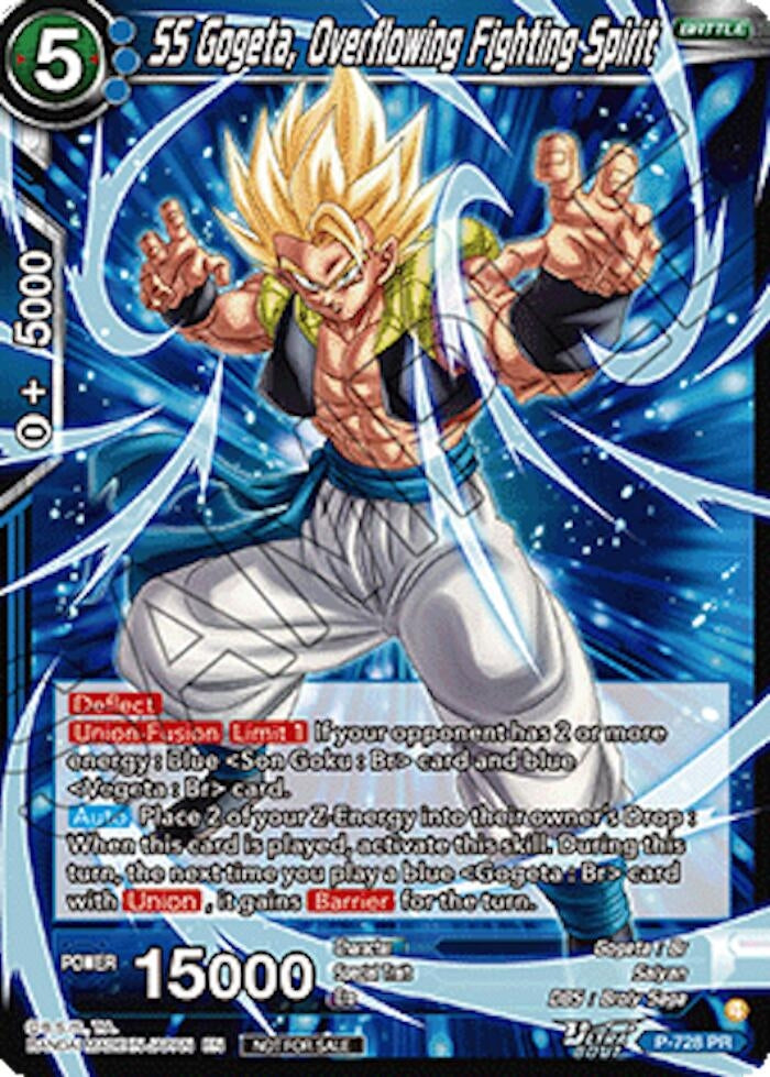 Image for SS Gogeta, Overflowing Fighting Spirit (Ultra-Bout Series Tournament Pack Vol.2) (P-728) (TPR) - Dragon Ball Super: Masters