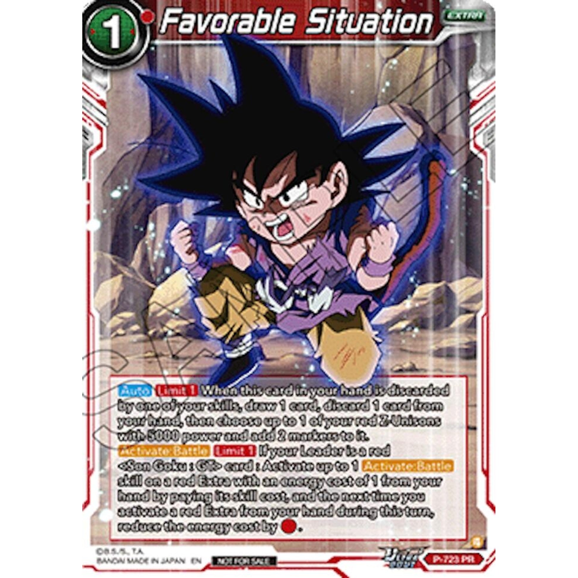 Image for Favorable Situation (Ultra-Bout Series Tournament Pack Vol.2) (P-723) (TPR) - Dragon Ball Super: Masters