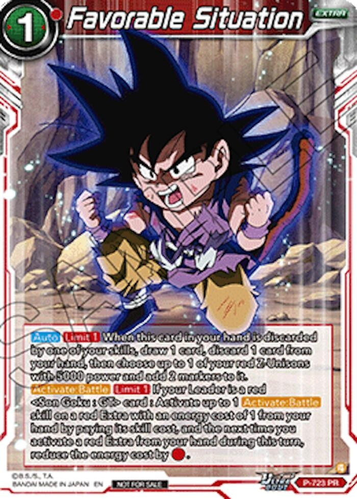 Image for Favorable Situation (Ultra-Bout Series Tournament Pack Vol.2) (P-723) (TPR) - Dragon Ball Super: Masters