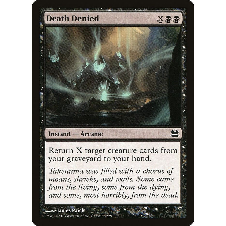 Image for Death Denied (77) (MMA) - Magic: The Gathering