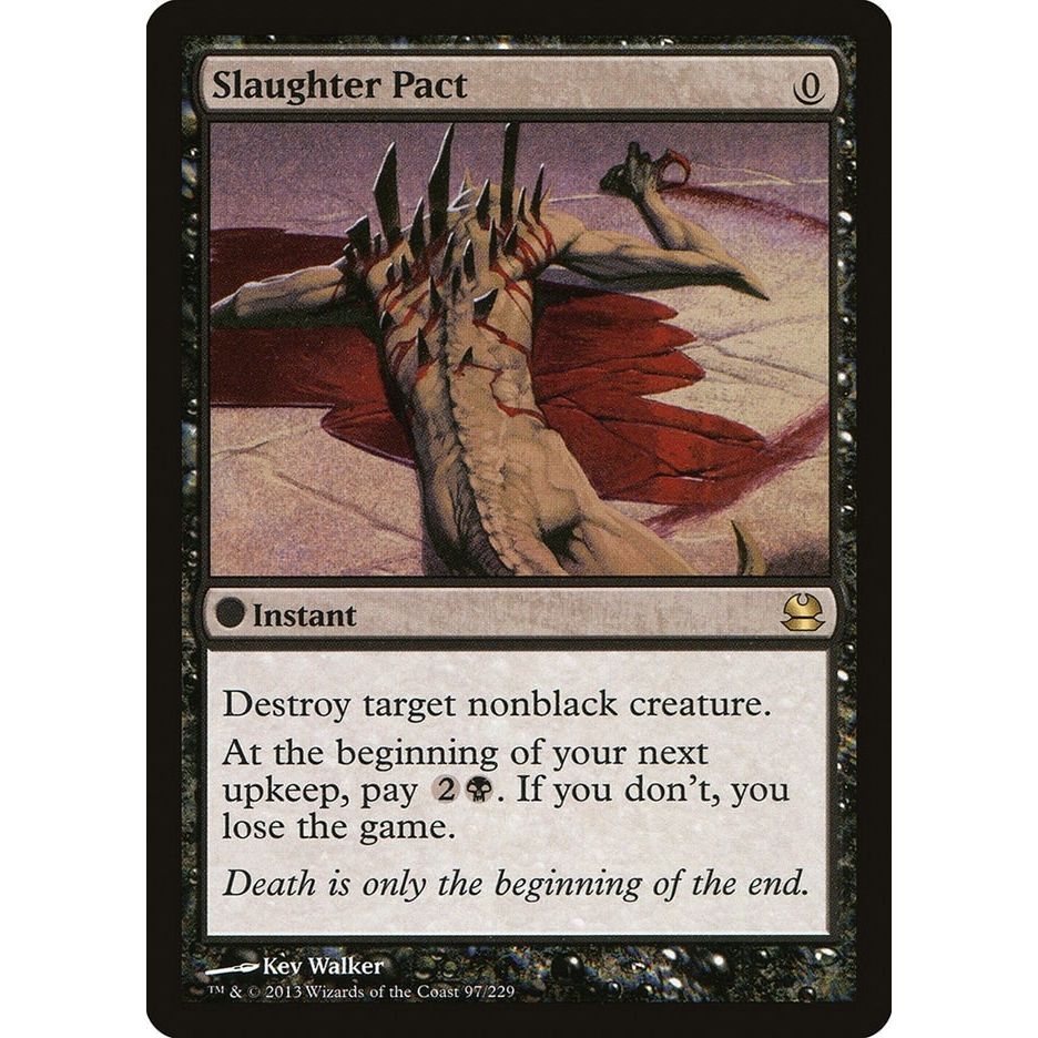 Image for Slaughter Pact (97) (MMA) - Magic: The Gathering