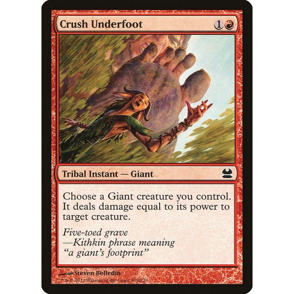 Image for Crush Underfoot (109) (MMA) - Magic: The Gathering