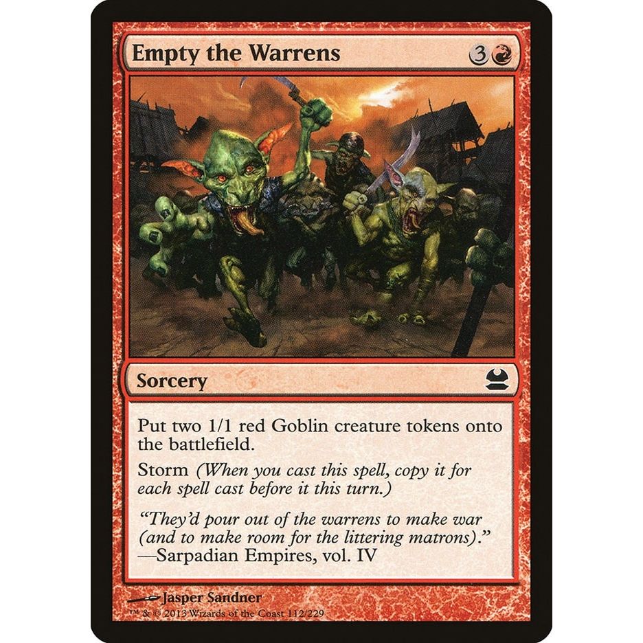 Image for Empty the Warrens (112) (MMA) - Magic: The Gathering