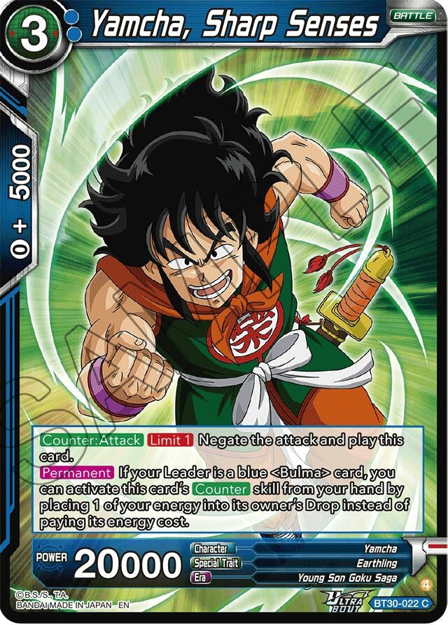 Image for Yamcha, Sharp Senses (BT30-022) (BT30) - Dragon Ball Super: Masters
