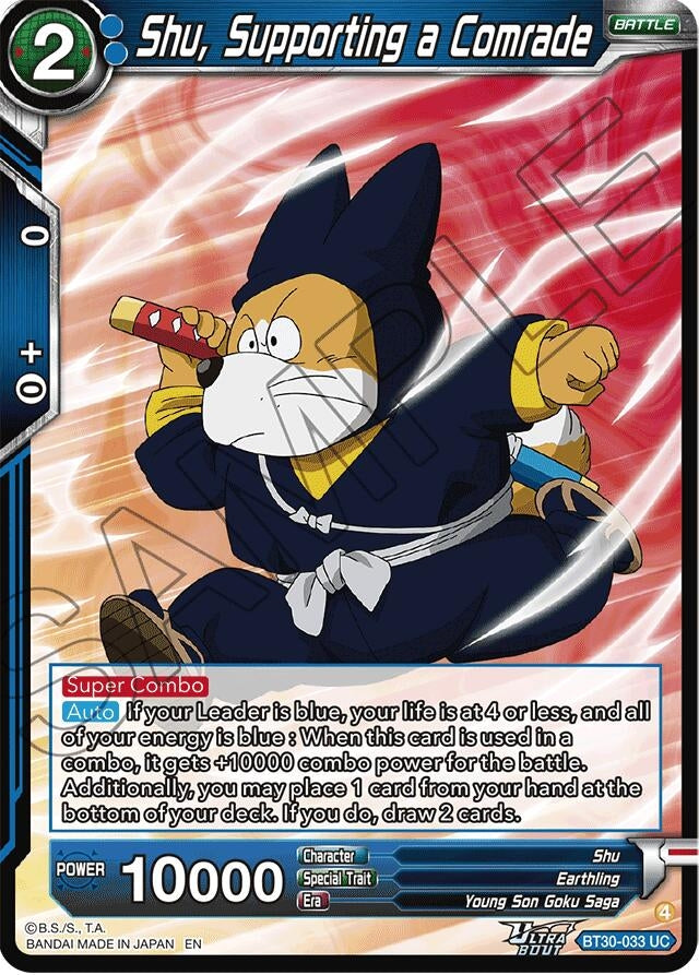 Image for Shu, Supporting a Comrade (BT30-033) (BT30) - Dragon Ball Super: Masters