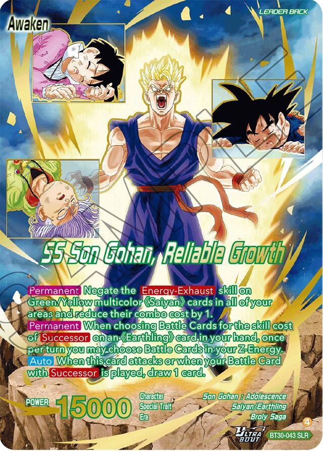 Image for Son Gohan // SS Son Gohan, Reliable Growth (SLR) (BT30-043) (BT30) - Dragon Ball Super: Masters