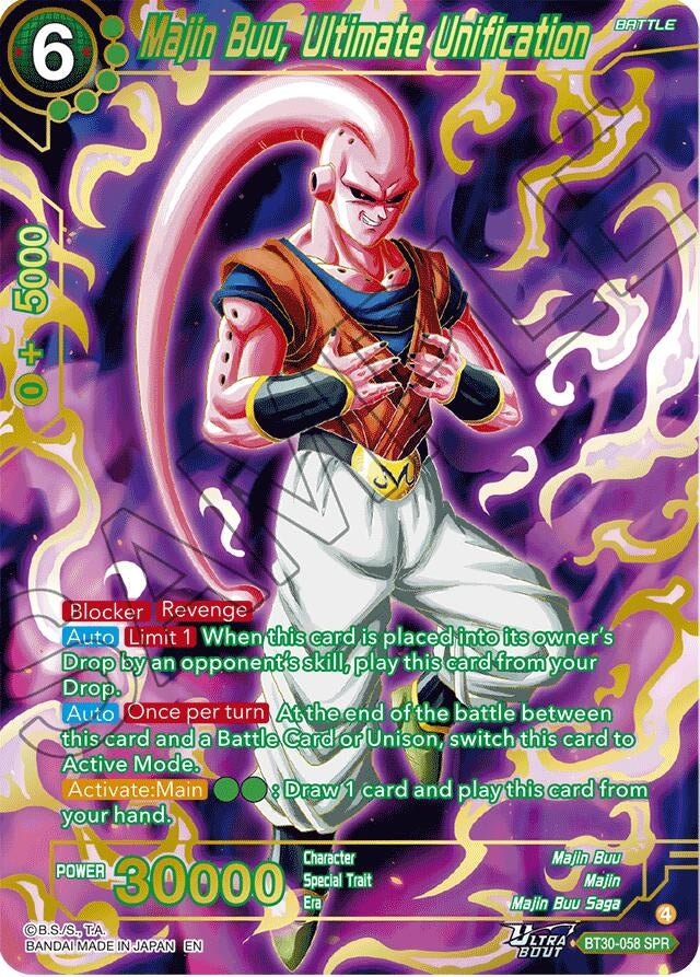 Image for Majin Buu, Ultimate Unification (SPR) (BT30-058) (BT30) - Dragon Ball Super: Masters