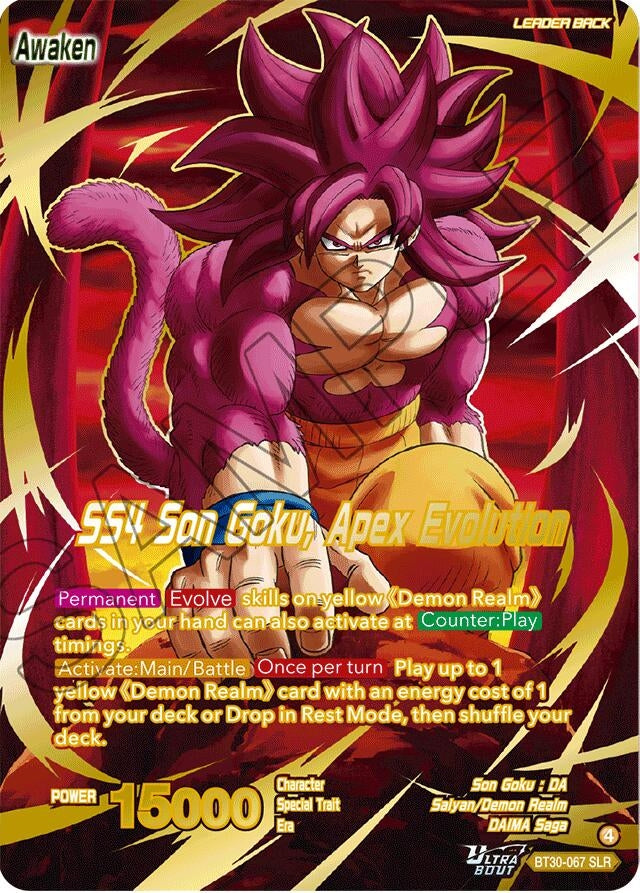 Image for SS4 Son Goku (Mini) // SS4 Son Goku, Apex Evolution (SLR) (BT30-067) (BT30) - Dragon Ball Super: Masters