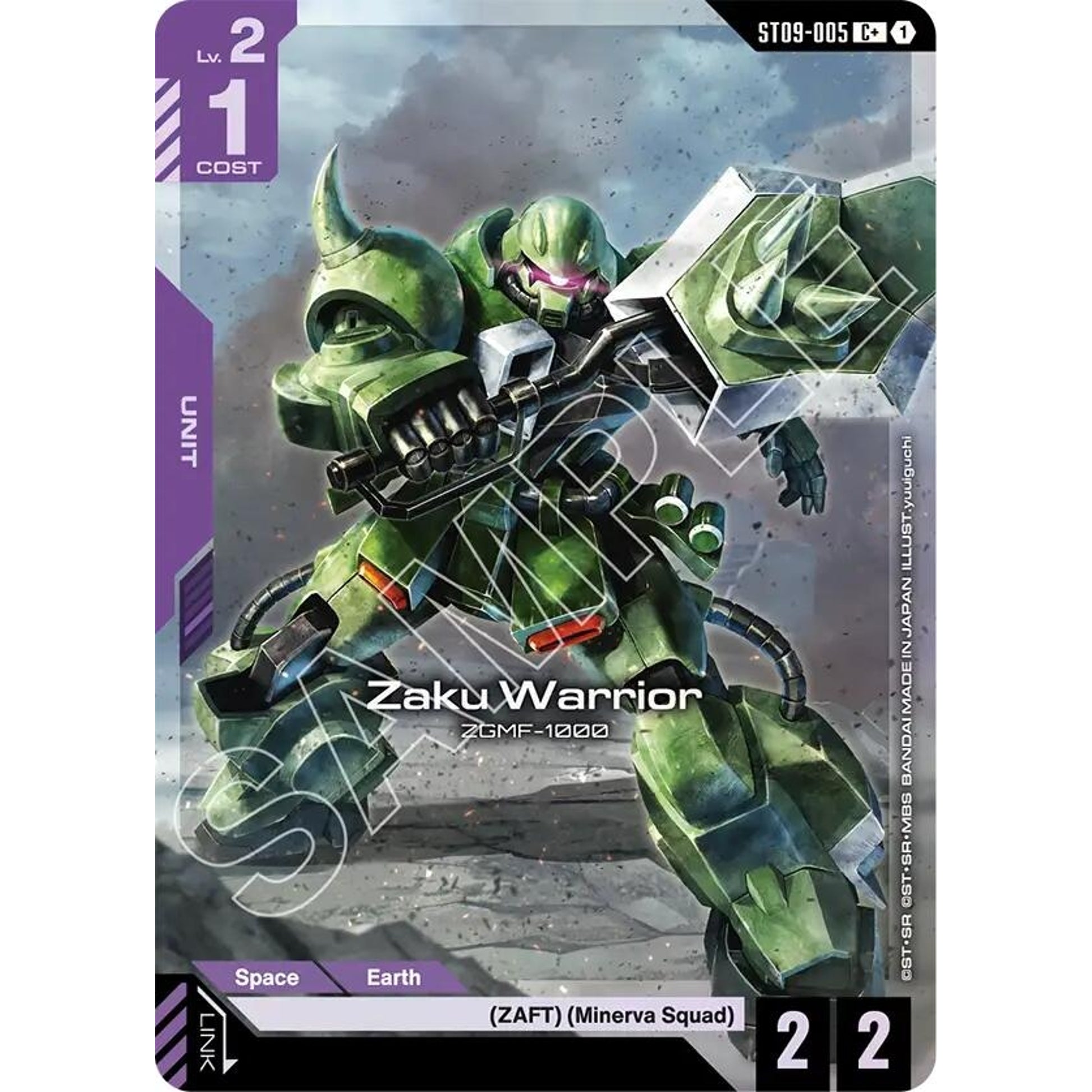 Image for Zaku Warrior (C+) (ST09-005) (ST09) - Gundam Card Game