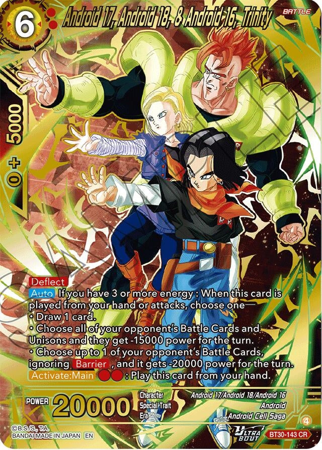 Image for Android 17, Android 18, & Android 16, Trinity (BT30-143) (BT30) - Dragon Ball Super: Masters