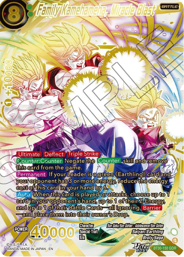 Image for Family Kamehameha, Miracle Blast (GDR) (BT30-150) (BT30) - Dragon Ball Super: Masters