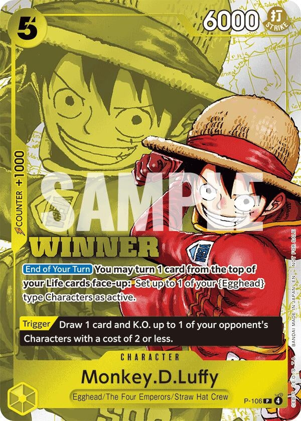 Image for Monkey.D.Luffy (Winner Pack 2026 Vol. 2) (P-106) (OP-PR) - One Piece Card Game
