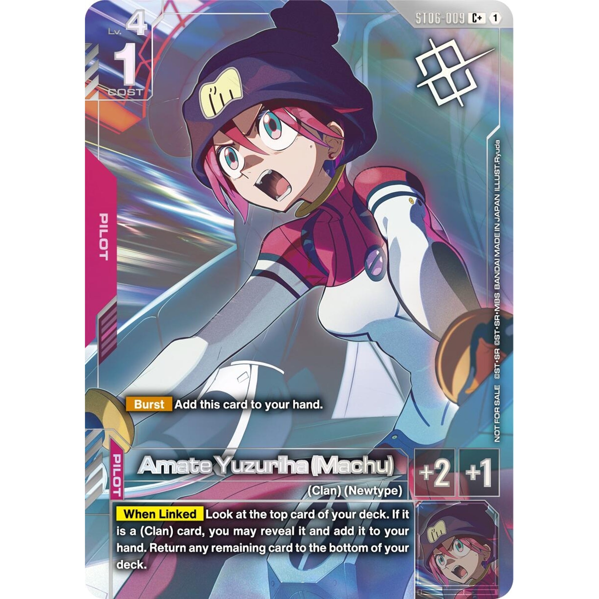 Image for Amate Yuzuriha (Machu) (World Championship Regionals 26-27 Season 1) (Finalist) (ST06-009) (GCG-PR) - Gundam Card Game