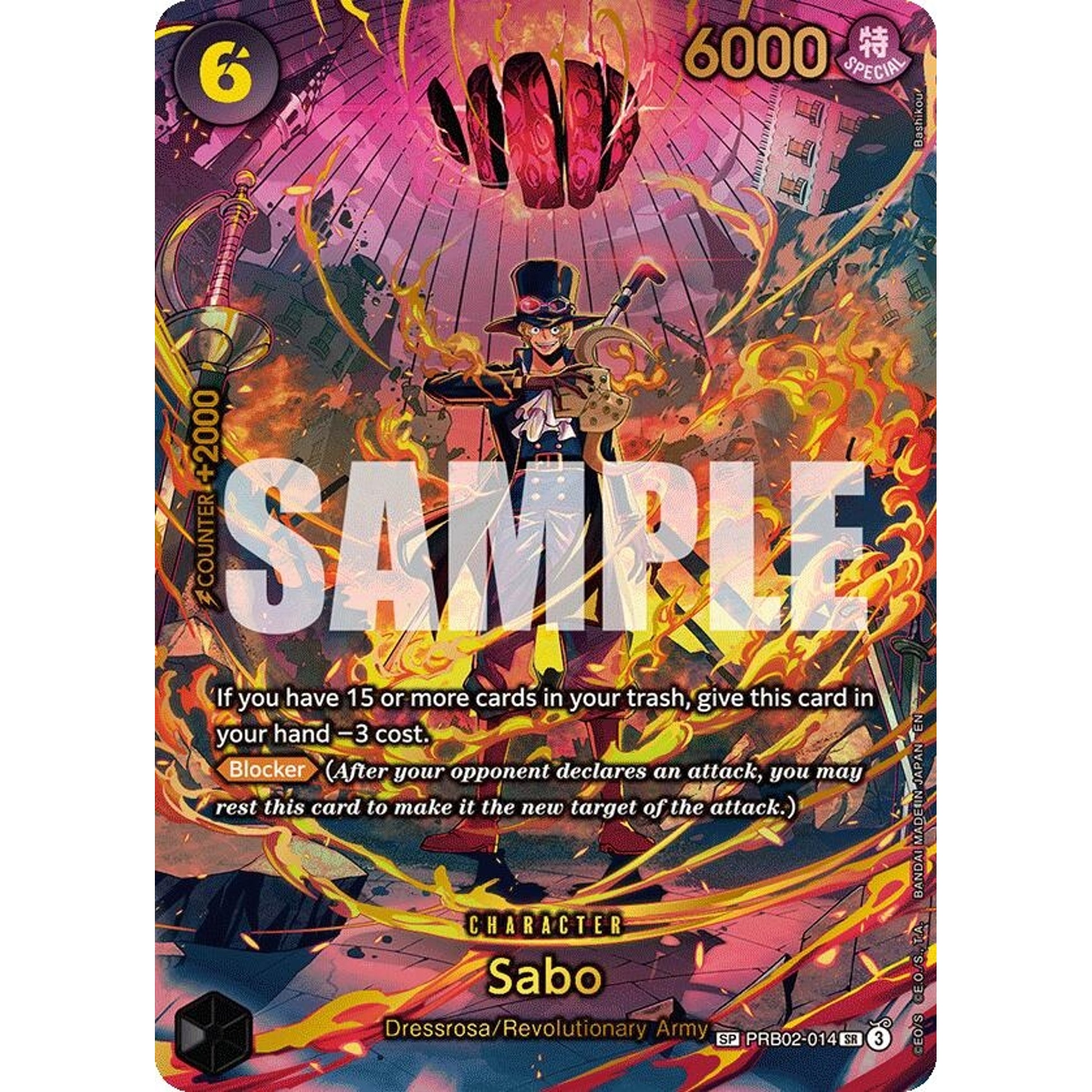 Image for Sabo (PRB02-014) (SP) (PRB02-014) (OP15-EB04) - One Piece Card Game