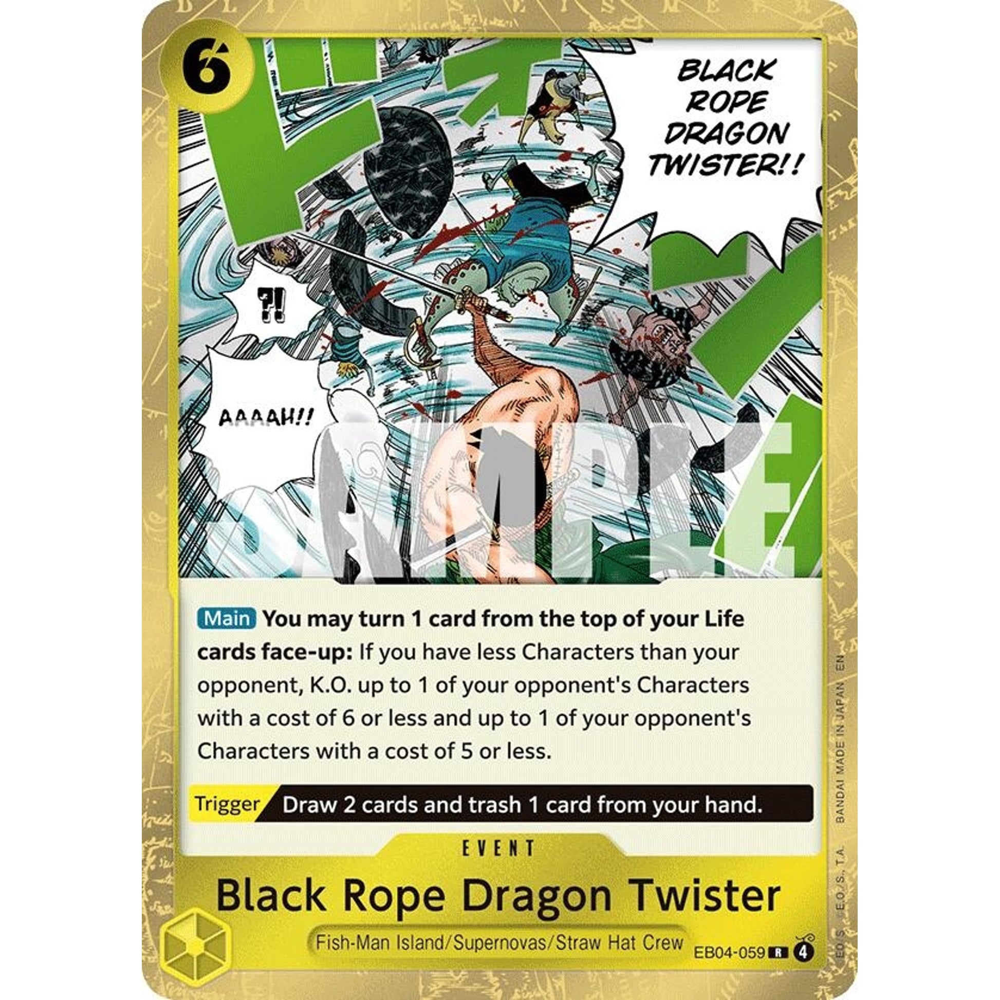 Image for Black Rope Dragon Twister (EB04-059) (OP15-EB04) - One Piece Card Game
