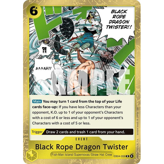 Image for Black Rope Dragon Twister (EB04-059) (OP15-EB04) - One Piece Card Game