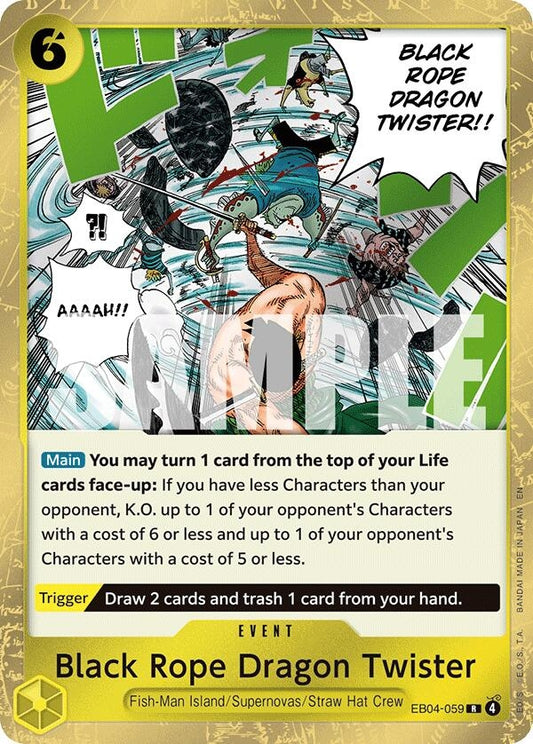Image for Black Rope Dragon Twister (EB04-059) (OP15-EB04) - One Piece Card Game