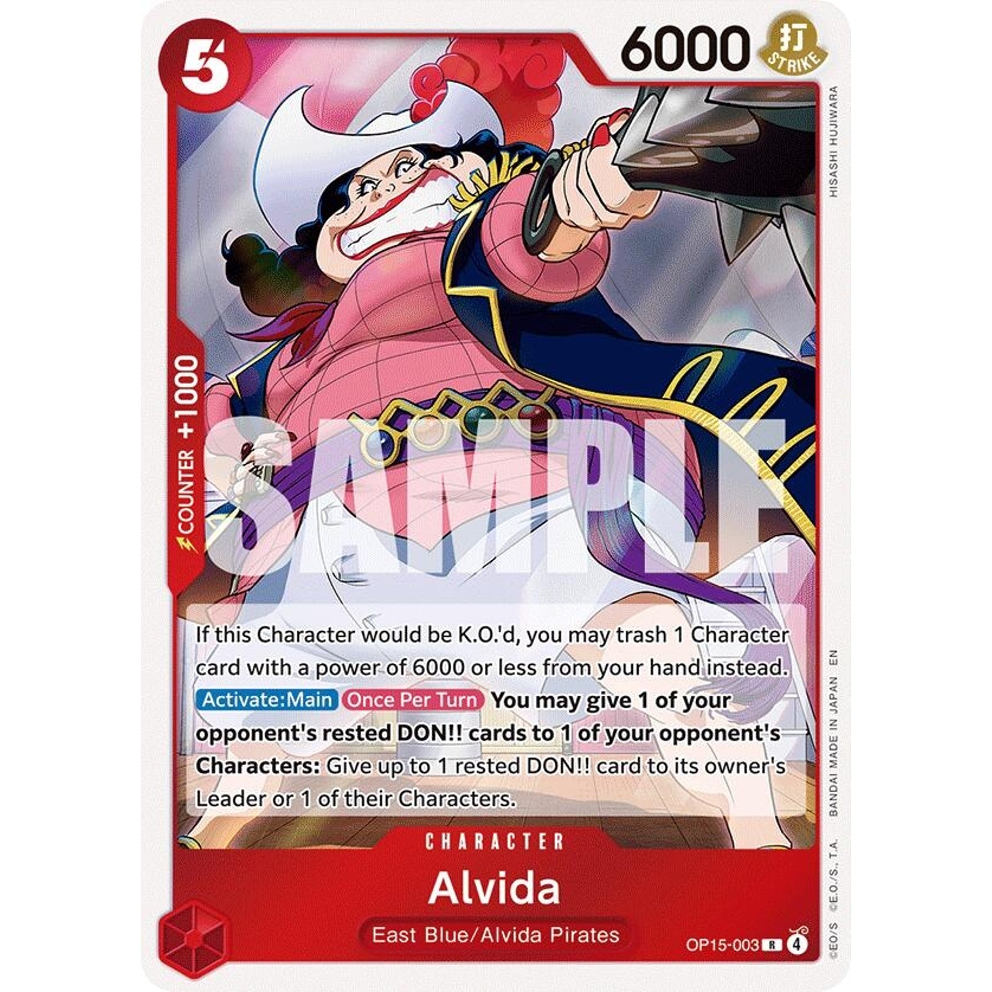 Image for Alvida (OP15-003) (OP15-EB04) - One Piece Card Game