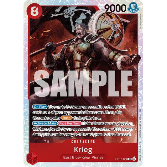 Image for Krieg (OP15-008) (OP15-008) (OP15-EB04) - One Piece Card Game