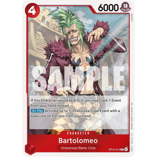 Image for Bartolomeo (OP15-014) (OP15-EB04) - One Piece Card Game