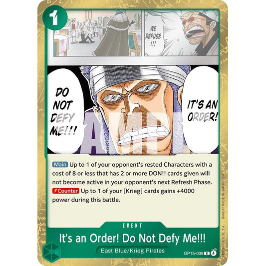 Image for It's an Order! Do Not Defy Me!!! (OP15-038) (OP15-EB04) - One Piece Card Game