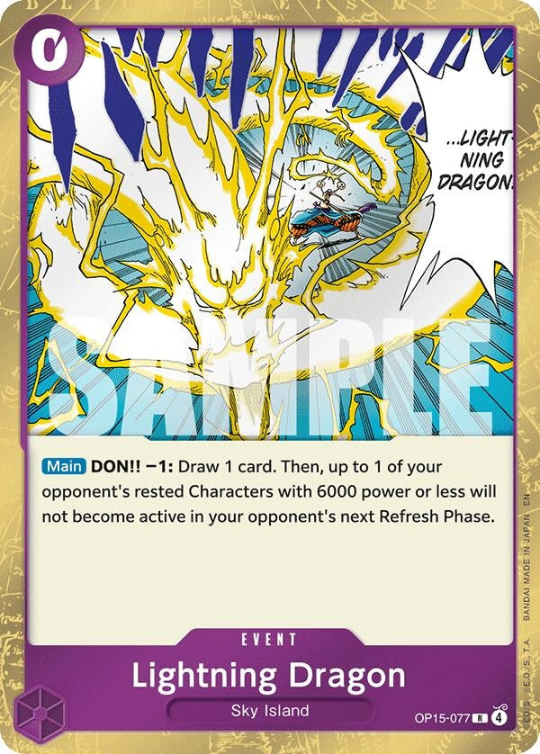 Image for Lightning Dragon (OP15-077) (OP15-EB04) - One Piece Card Game