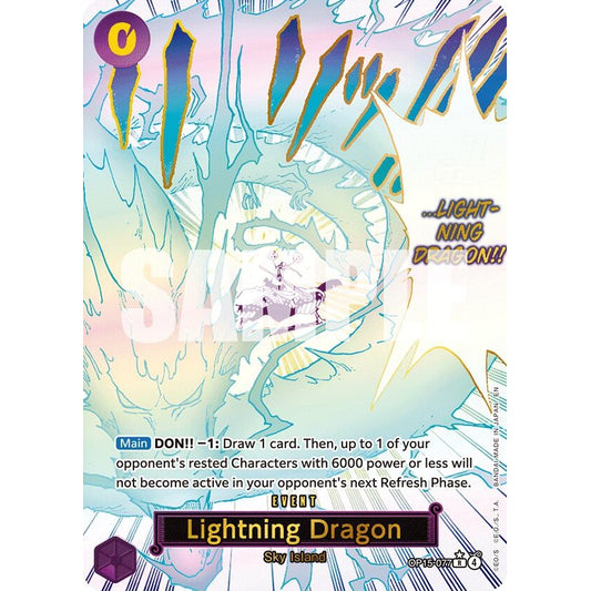 Image for Lightning Dragon (Alternate Art) (OP15-077) (OP15-EB04) - One Piece Card Game