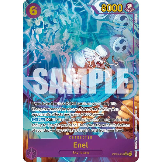 Image for Enel (OP15-118) (Alternate Art) (OP15-118) (OP15-EB04) - One Piece Card Game