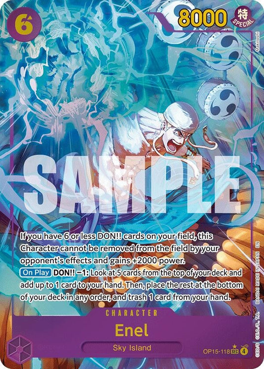 Image for Enel (OP15-118) (Alternate Art) (OP15-118) (OP15-EB04) - One Piece Card Game
