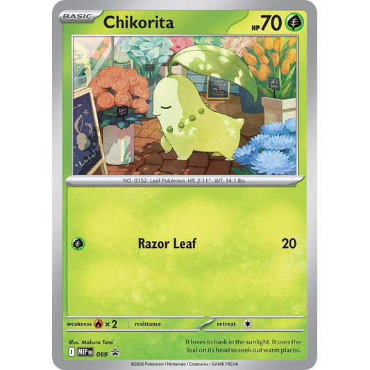 Image for Chikorita (Cosmos Holo) (069) (MEP) - Pokemon