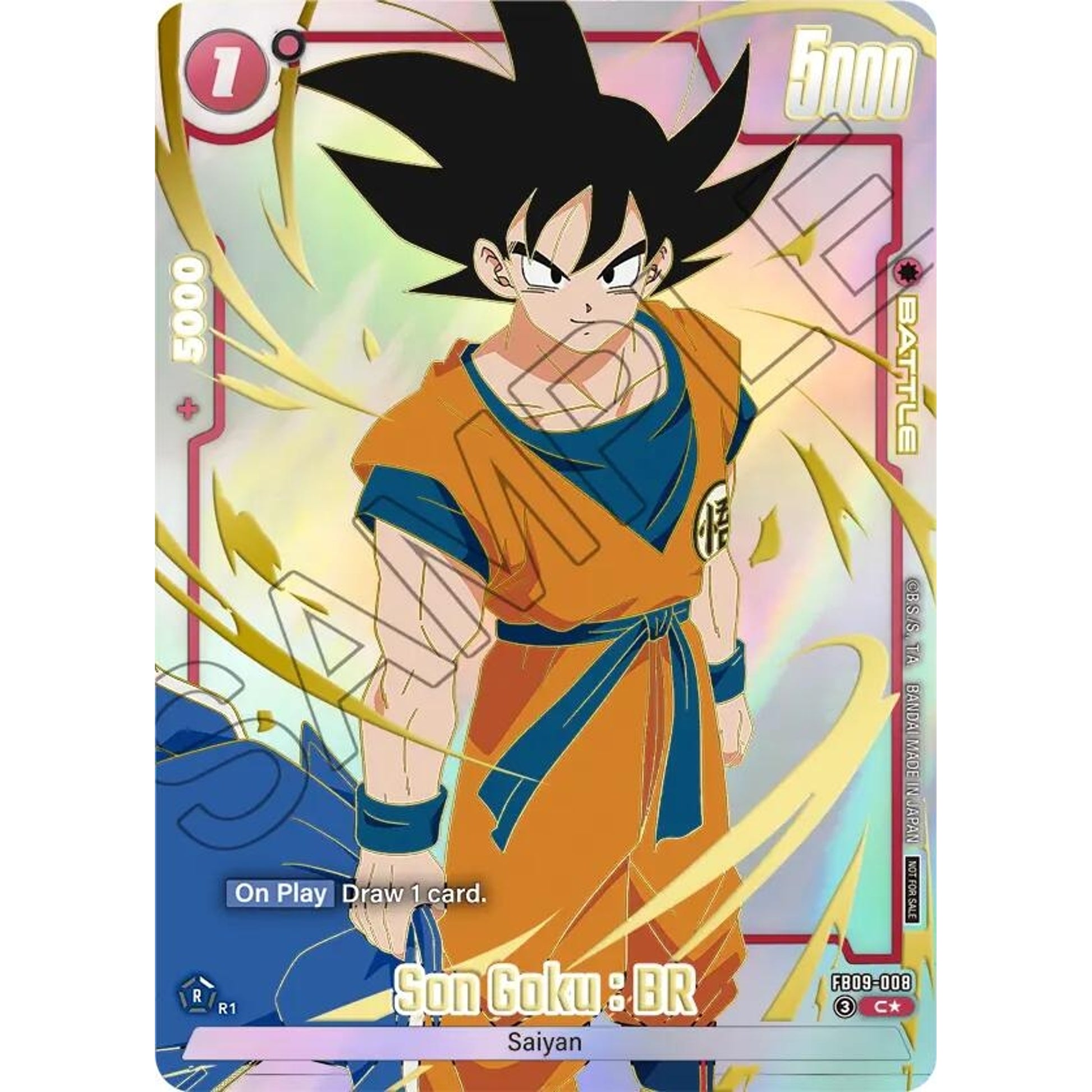 Image for Son Goku : BR - FB09-008 (Limited Pack 26-27 WAVE1) (FB09-008) (DBSFW_TPR) - Dragon Ball Super: Fusion World