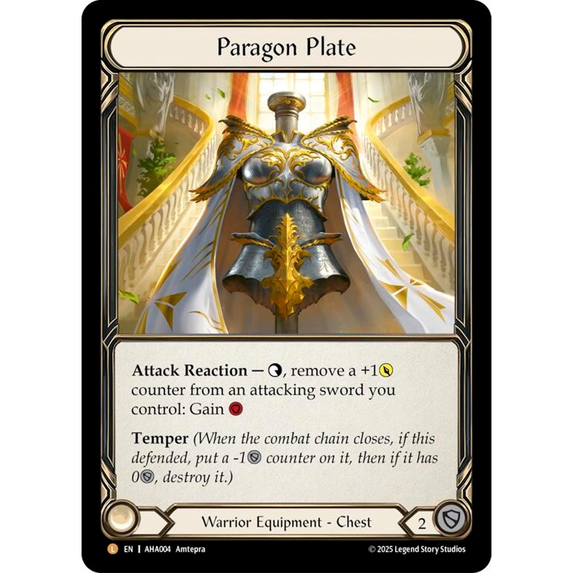 Image for Paragon Plate (AHA004) (AHA) - Flesh and Blood TCG