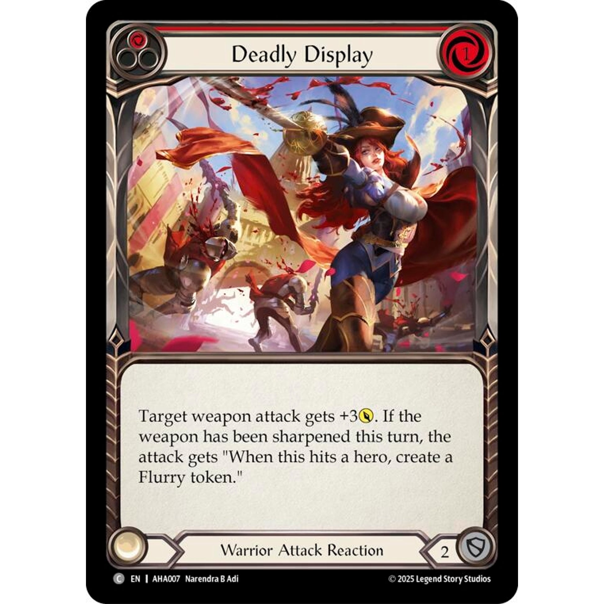 Image for Deadly Display (Red) (AHA007) (AHA) - Flesh and Blood TCG