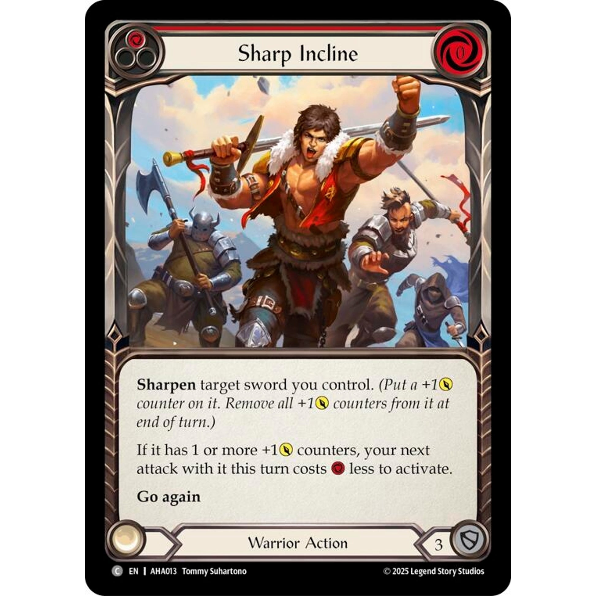 Image for Sharp Incline (Red) (AHA013) (AHA) - Flesh and Blood TCG