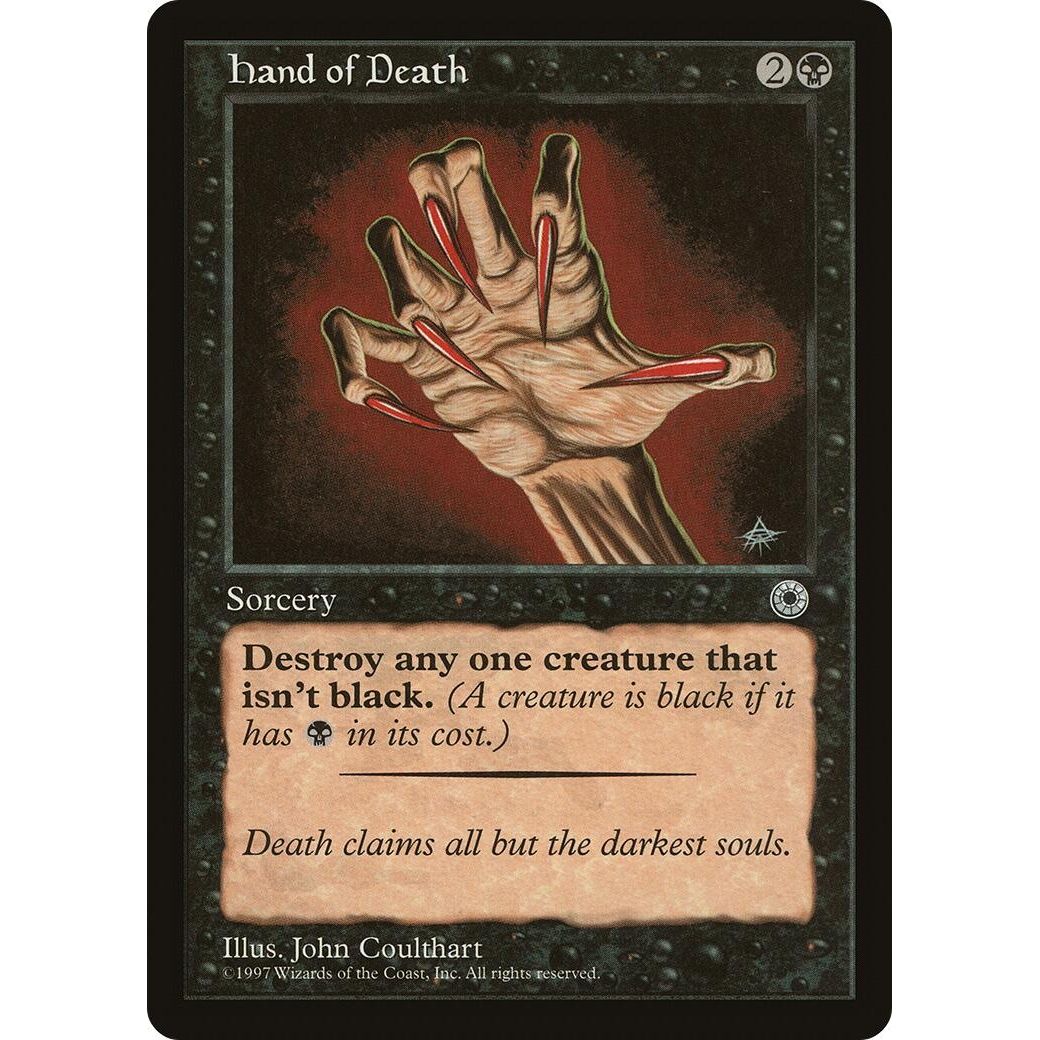 Image for Hand of Death (Reminder Text) (POR) - Magic: The Gathering