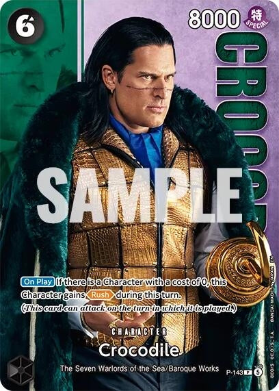 Image for Crocodile - P-143 (Premium Card Collection -Live Action Edition Vol.2 Baroque Works-) (OP-PR) - One Piece Card Game