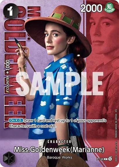 Image for Miss.Goldenweek (Marianne) - P-146 (Premium Card Collection -Live Action Edition Vol.2 Baroque Works-) (OP-PR) - One Piece Card Game