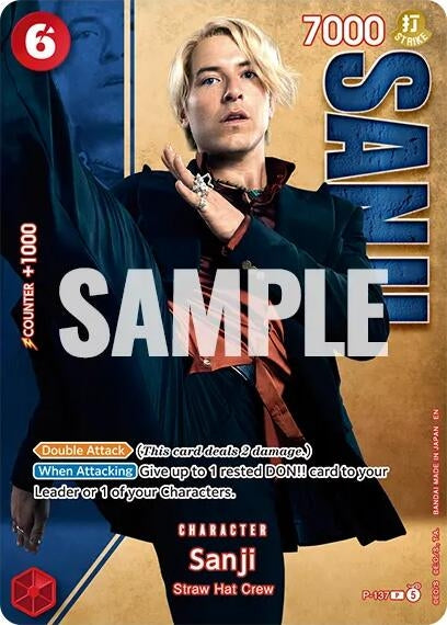 Image for Sanji - P-137 (Premium Card Collection -Live Action Edition Vol.2 Straw Hat Crew-) (OP-PR) - One Piece Card Game