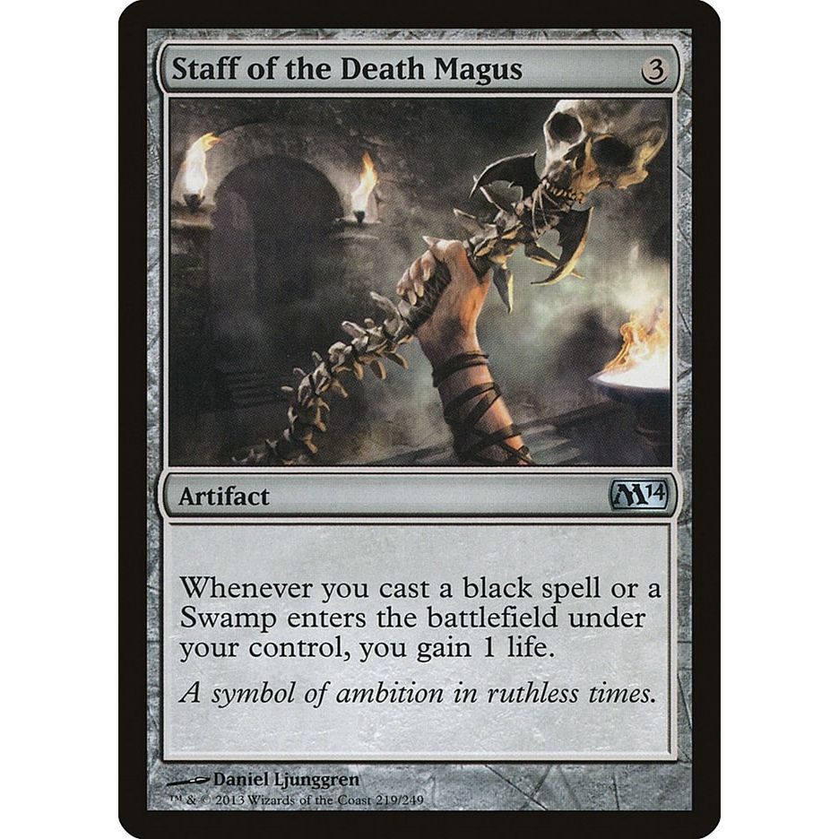 Image for Staff of the Death Magus (219) (M14) - Magic: The Gathering