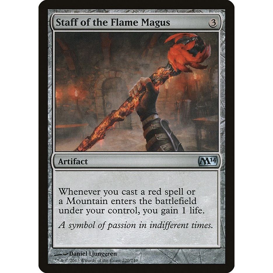 Image for Staff of the Flame Magus (220) (M14) - Magic: The Gathering