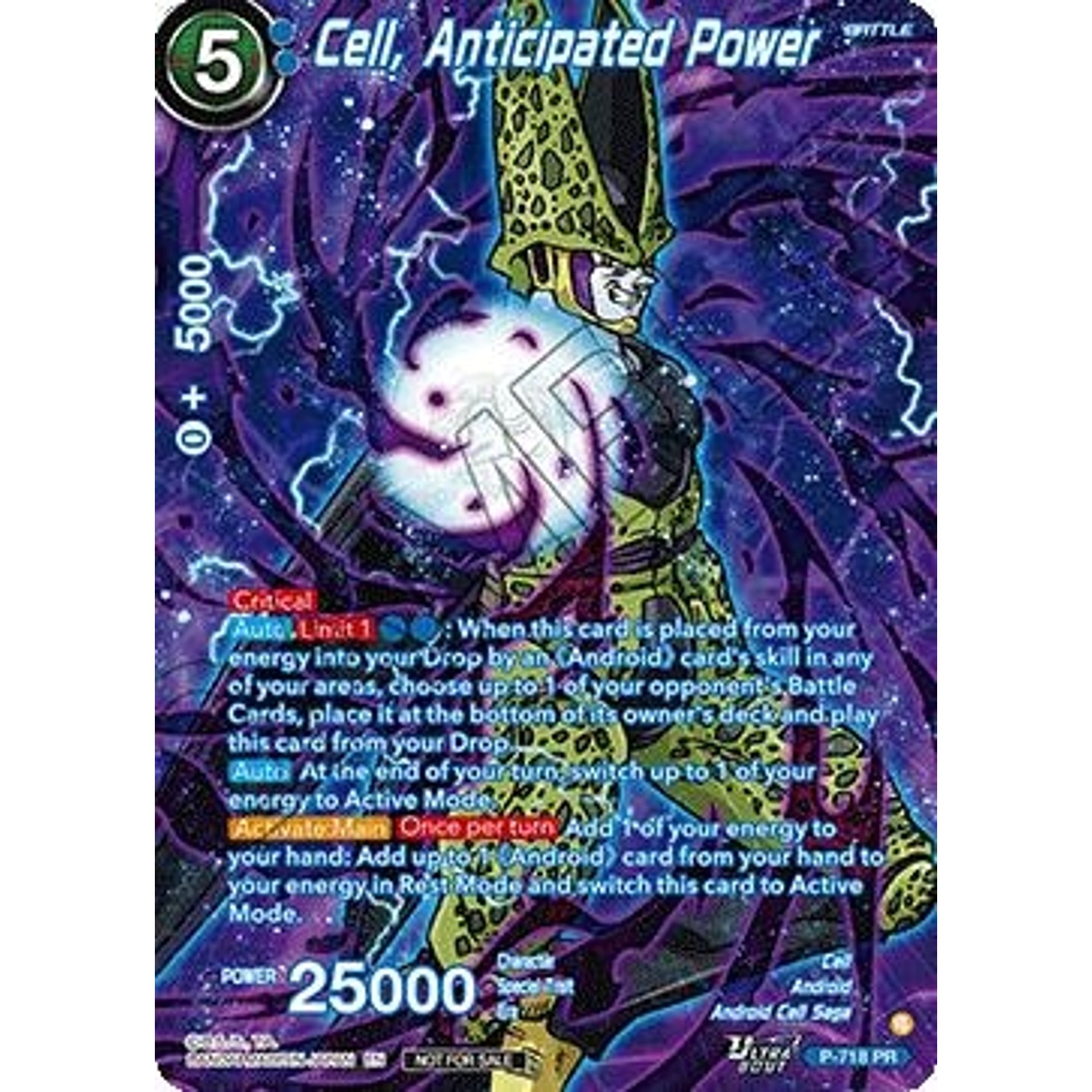 Image for Cell, Anticipated Power (Alternate Art) (Deluxe Pack 2026 Vol.1) (P-718) (TPR) - Dragon Ball Super: Masters