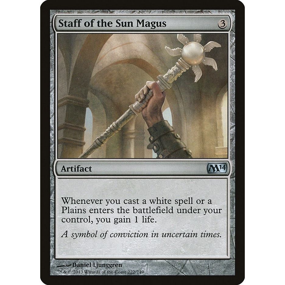 Image for Staff of the Sun Magus (222) (M14) - Magic: The Gathering