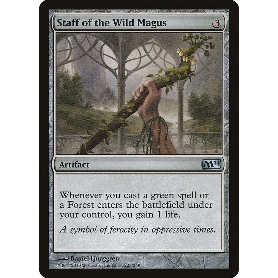 Image for Staff of the Wild Magus (223) (M14) - Magic: The Gathering