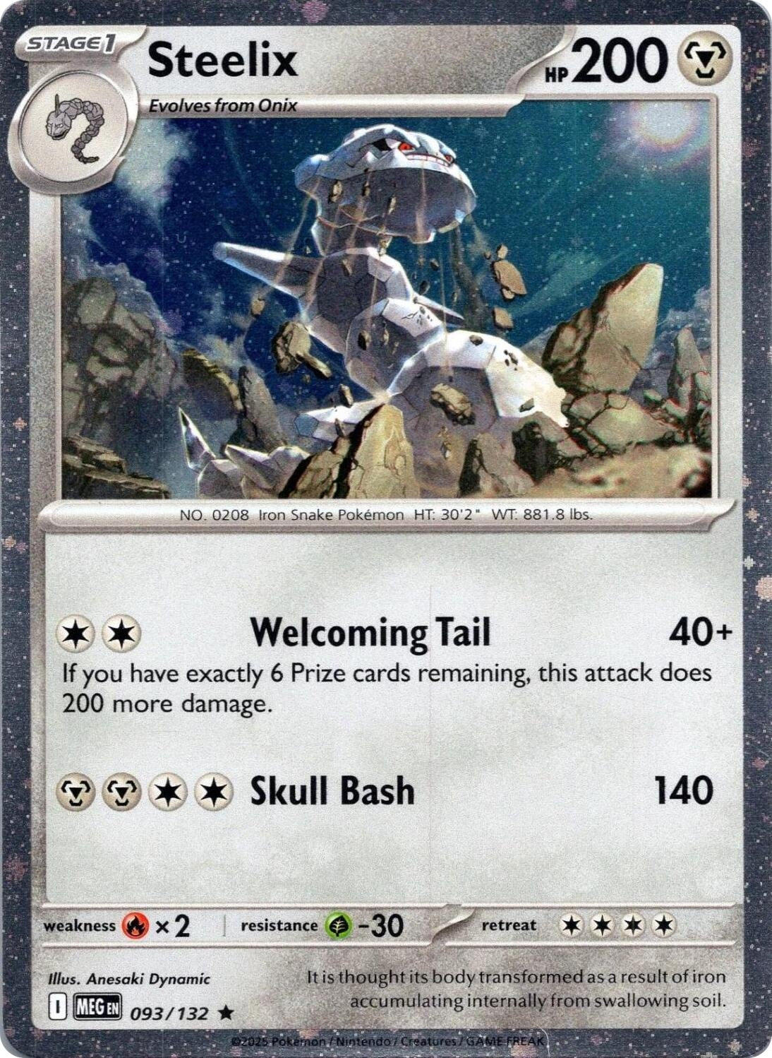 Image for Steelix - 093/132 (Cosmos Holo) (093/132) (MCAP) - Pokemon