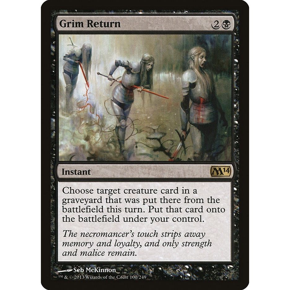 Image for Grim Return (100) (M14) - Magic: The Gathering