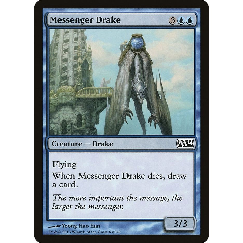 Image for Messenger Drake (63) (M14) - Magic: The Gathering