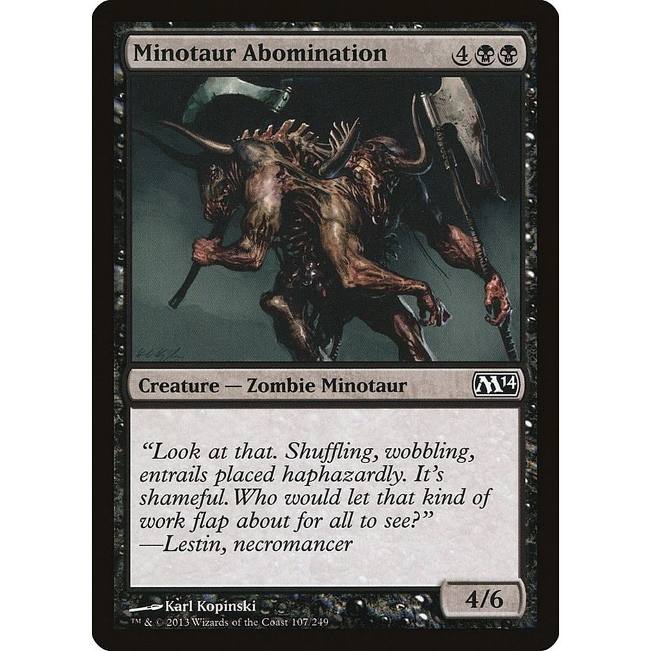 Image for Minotaur Abomination (107) (M14) - Magic: The Gathering
