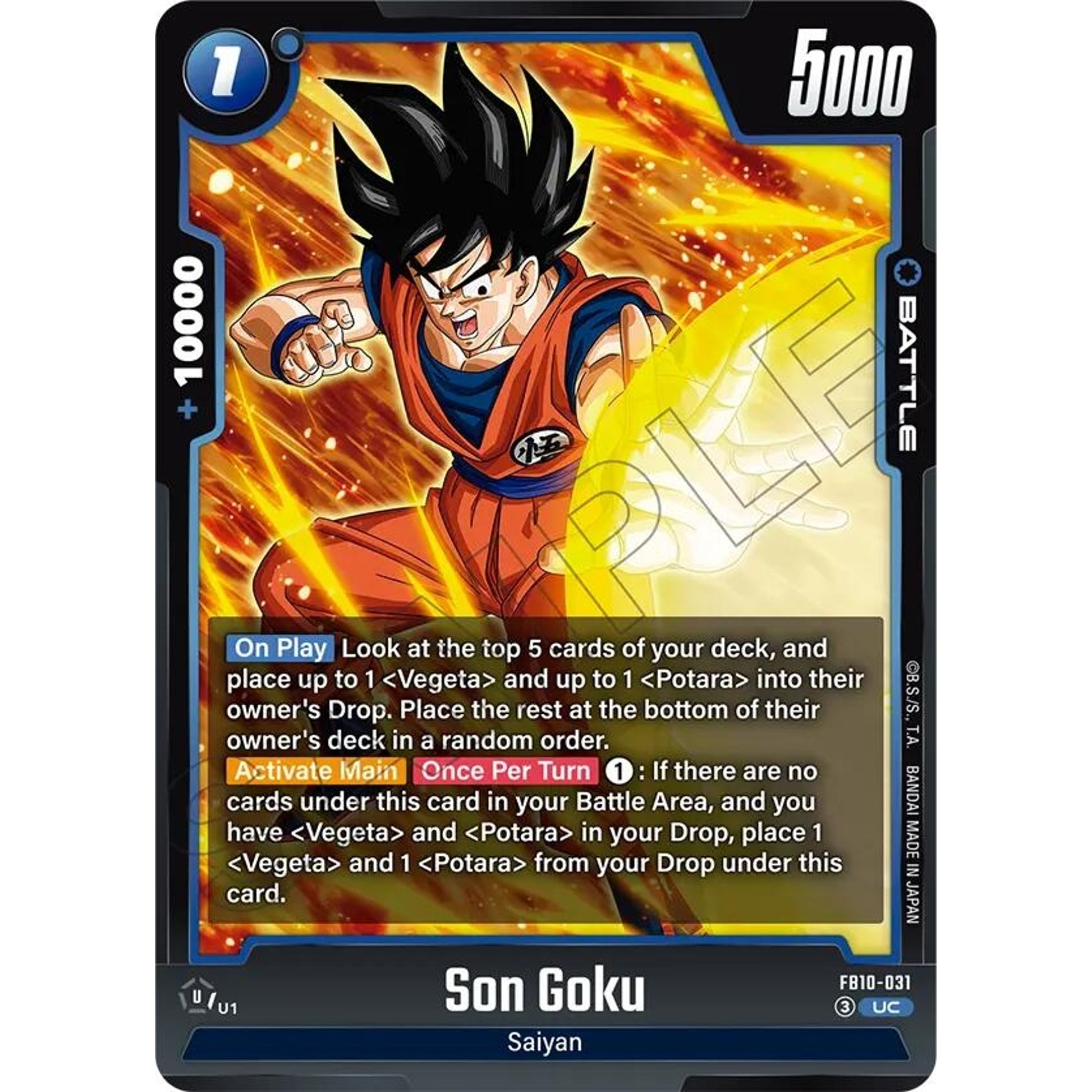 Image for Son Goku - FB10-031 (FB10-031) (FB10) - Dragon Ball Super: Fusion World
