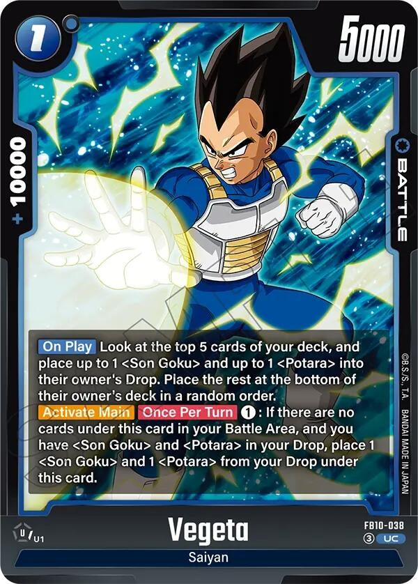 Image for Vegeta - FB10-038 (FB10-038) (FB10) - Dragon Ball Super: Fusion World