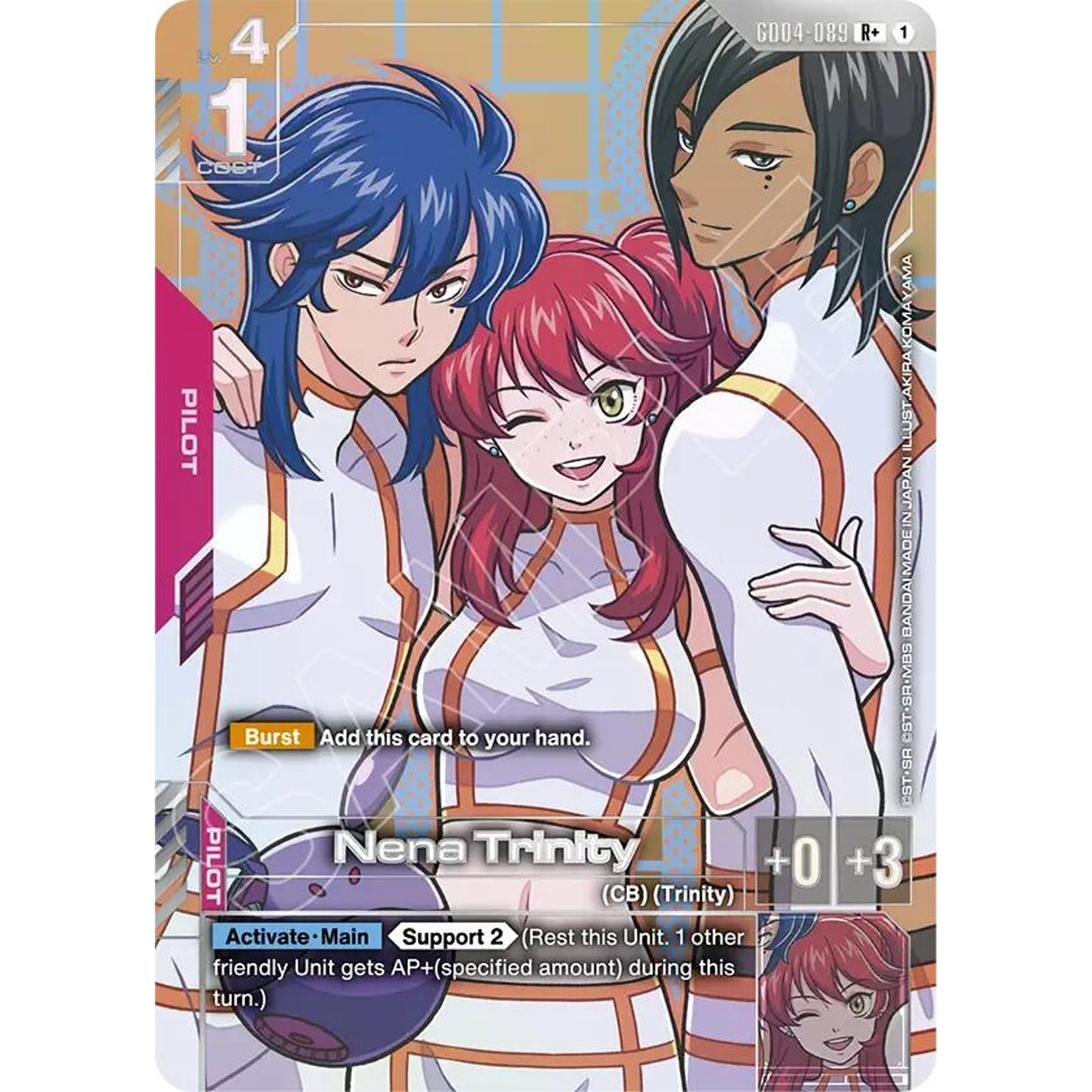 Image for Nena Trinity (R+) (GD04-089) (GD04) - Gundam Card Game